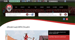 Desktop Screenshot of mfkchrudim.cz
