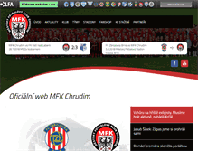 Tablet Screenshot of mfkchrudim.cz